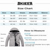 Skieer Women'S Waterproof Ski Jacket Windproof Rain Jacket Winter Warm Hooded Coat Grey Small