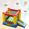 Costway Inflatable Bouncer Kids Bounce House Jumping Castle Slide W/ 480W Blower