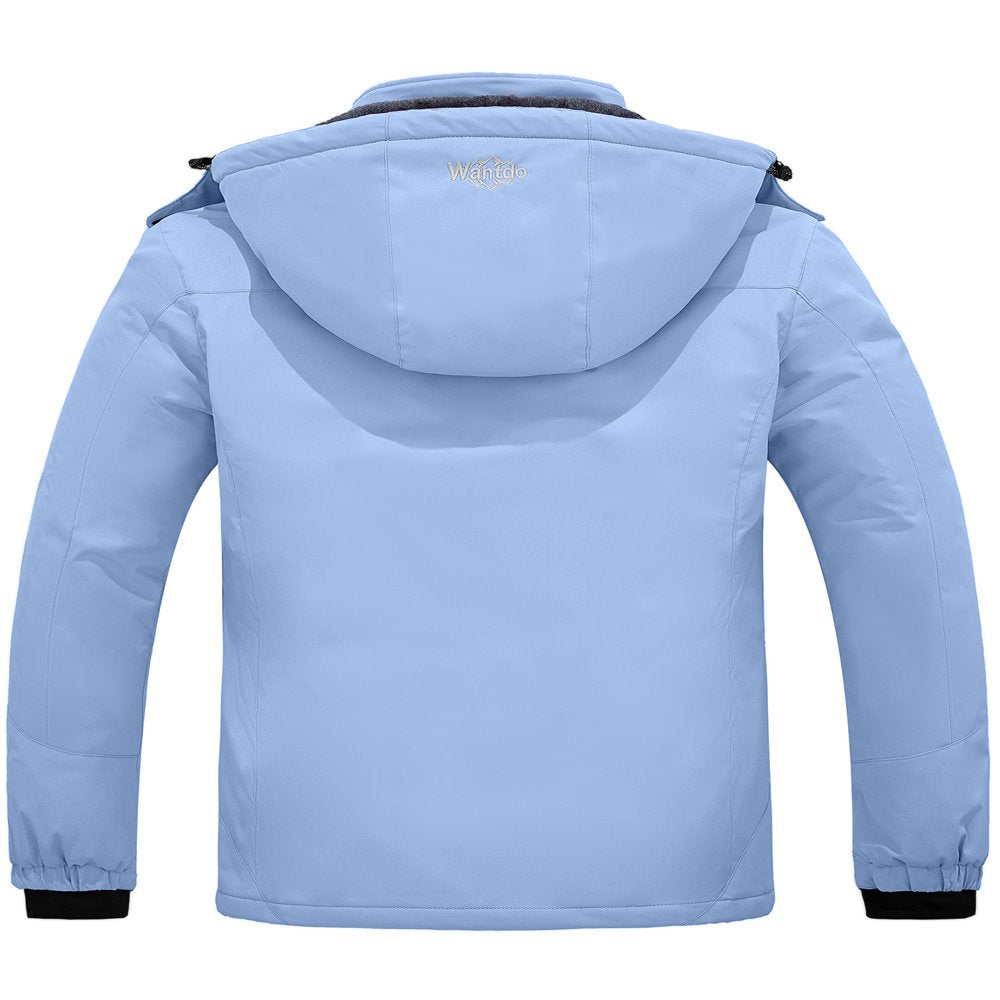 Wantdo Women'S Winter Windproof Snow Coat Waterproof Warm Ski Jacket Light Blue Small