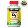 Kirkland Signature Extra Strength D3 50 Mcg., 600 Softgels