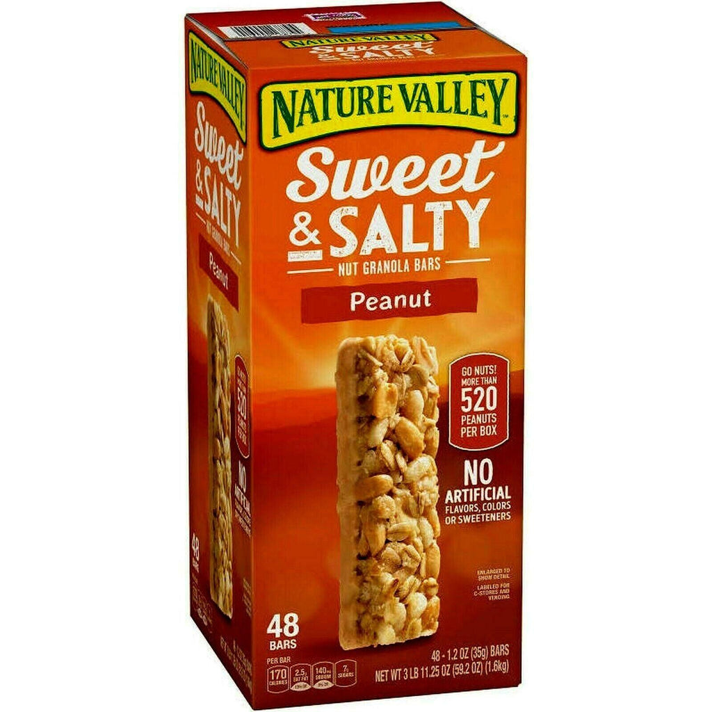 🔥 Nature Valley Sweet & Salty Nut Granola Bars, Peanut, 48 Count 1.2 Oz Bars 🔥