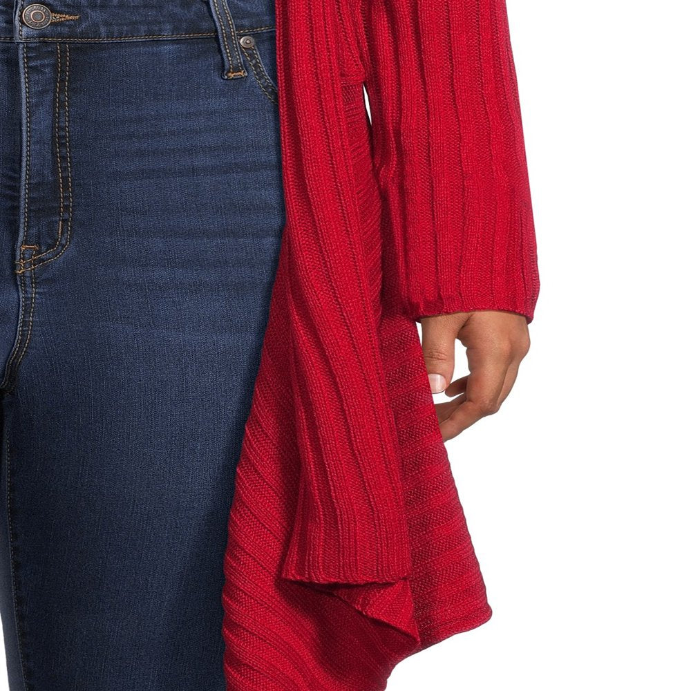 What'S Next Women'S and Women'S plus Size Ribbed Flyaway Cardigan