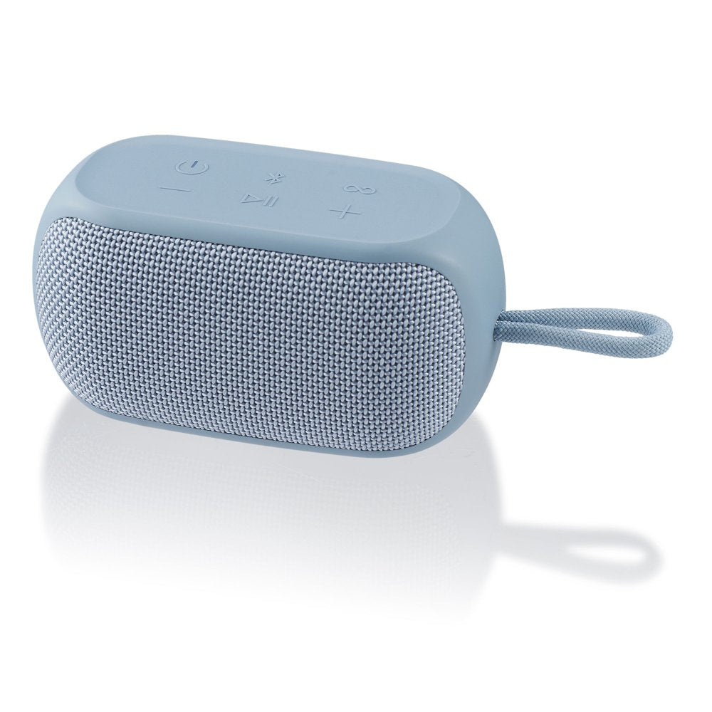 Onn. Small Rugged Speaker with Bluetooth Wireless Technology, Blue