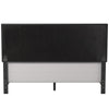 Willow Nailhead Trim Upholstered Full Bed, Black Faux Leather