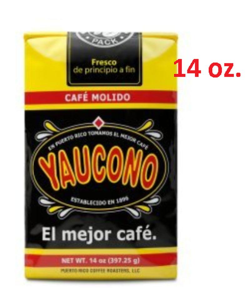 CAFE YAUCONO, CAFE MOLIDO-GROUND COFFEE 14Oz.