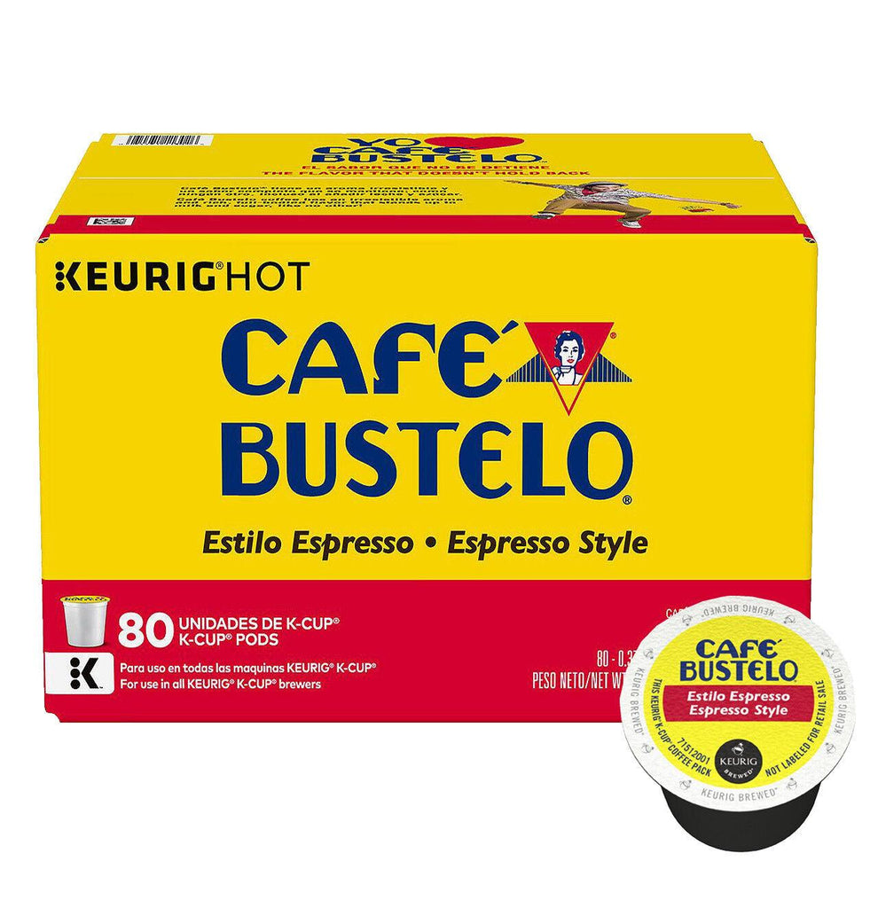 Cafe Bustelo K-Cup 80, Packs, Espresso Style Keurig Hot Free Shiping