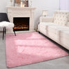 Lochas Soft Shag Carpet Fluffy Rug for Living Room Bedroom Big Area Rugs Floor Mat, 4'X6',Pink