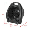 BLACK+DECKER 1500W 2-Speed Personal Desktop Space Ceramic Heater, Black