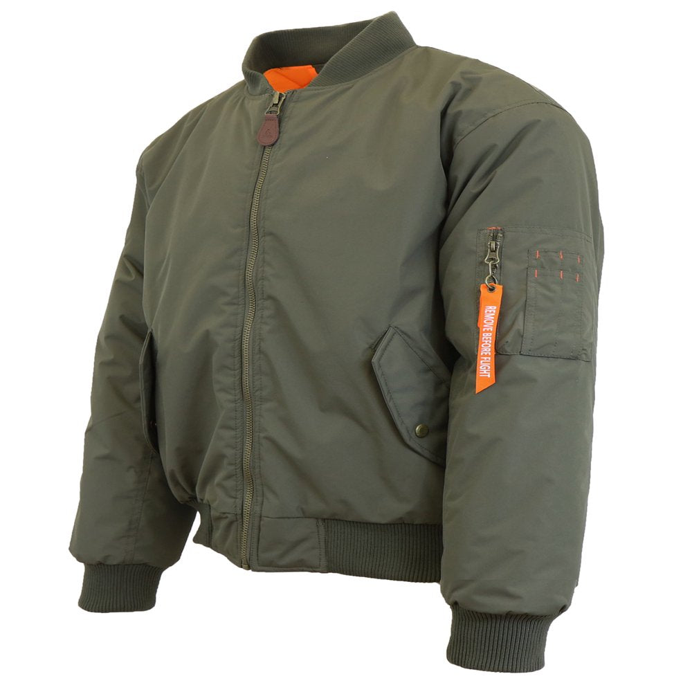 Men'S Heavyweight MA-1 Bomber Flight Jacket