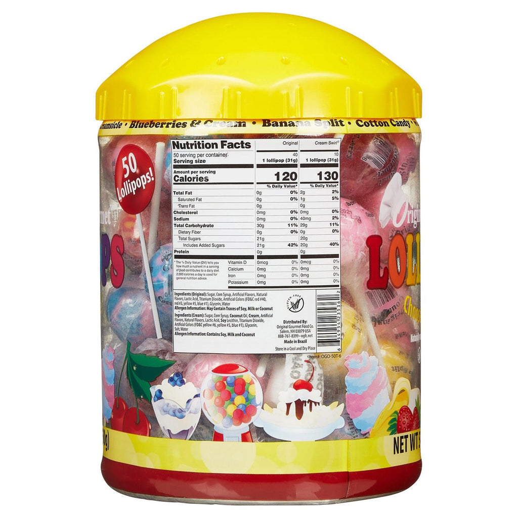 Lollipops, Variety, 50-Count