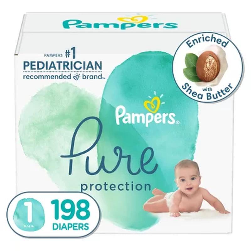 Pampers Pure Protection One-Month Supply Diapers (Sizes: 1-6)