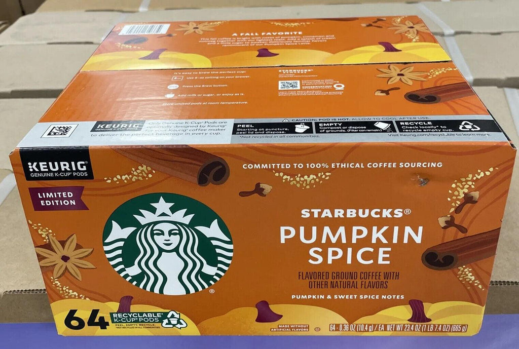 Starbucks Limited Edition 2023 Coffee K-Cups Pumpkin Spice (64 Ct) Exp 02/2024