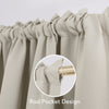 Deconovo Room Darkening Curtains Thermal Insulated Curtains and Drapes for Nursery 42W X 95L Inch Light Beige 2 Panels