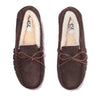 EZ Feet by Dearfoams Genuine Suede and Shearling Wool Moccasin