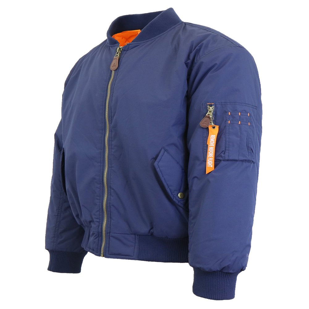 Men'S Heavyweight MA-1 Bomber Flight Jacket