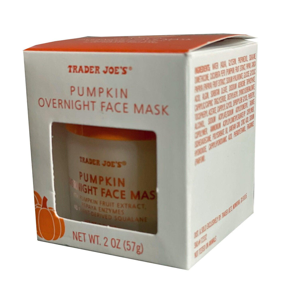 🎃Trader Joe'S Pumpkin Overnight Face Mask NET WT 2 Oz🎃