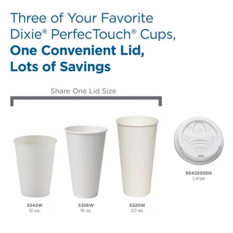 Dixie Perfectouch Insulated Paper Cups, White (Various Sizes)