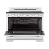 Unique Classic Retro 30" 3.9 Cu/Ft Freestanding 5-Element Electric Range with Convection Oven in Marshmallow White