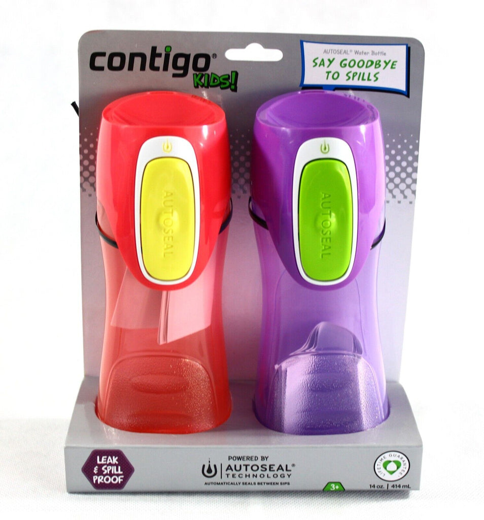 2-Pack Contigo 14 Oz. Kids Trekker Autoseal Water Bottle Free Shipping