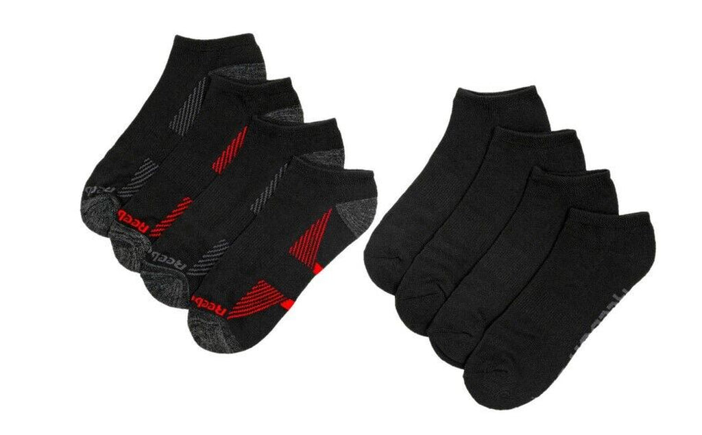 8 Pack Reebok Men'S Low Cut Performance Training Socks Size:6-12.5 Free Shipping