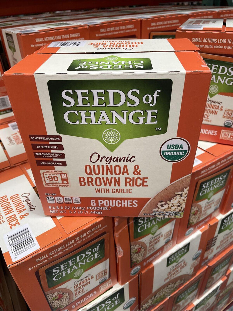 Seeds of Change Certified Organic Quinoa and Brown Rice with Garlic (8.5 Oz., 6