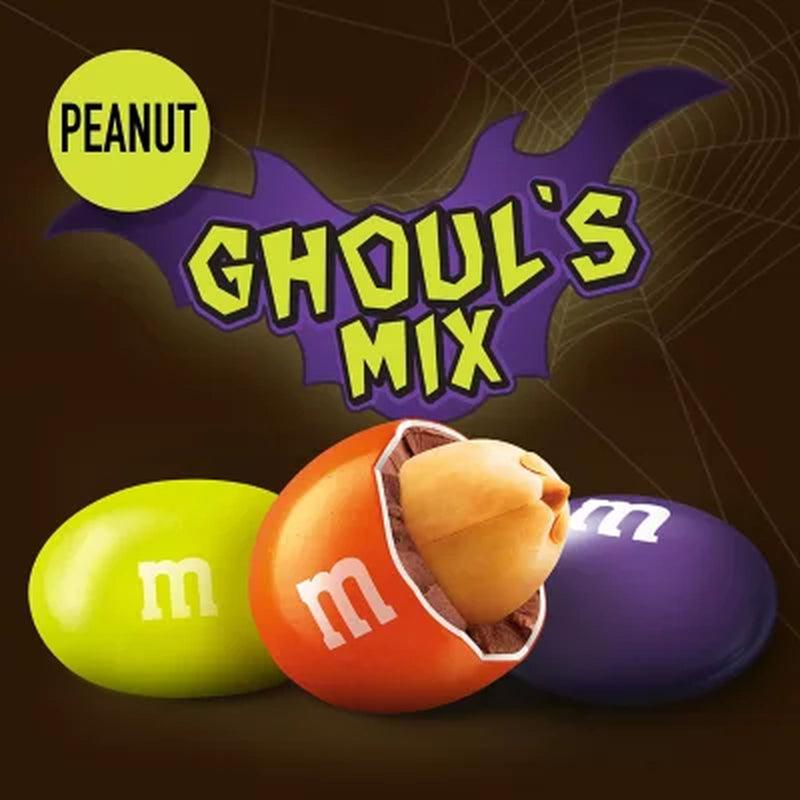 M&M'S Peanut Ghoul'S Mix Bulk Chocolate Halloween Candy Resealable Jar (62 Oz.)