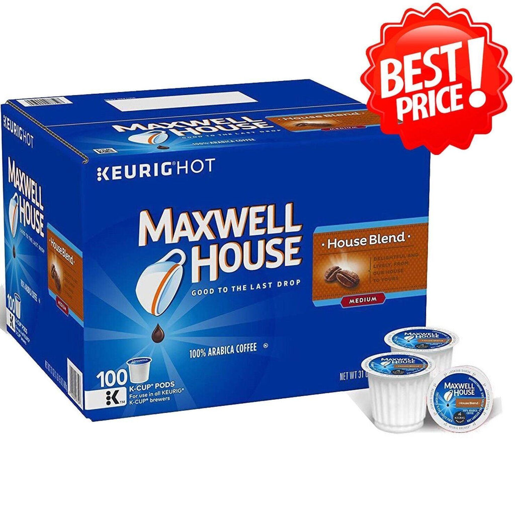 🔥 Maxwell House [100 K-Cups] House Blend Coffee 100% Arabica Coffee 100 Ct 🔥