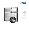 Arctic King 3.2 Cu Ft Two Door Mini Fridge with Freezer, Stainless Steel, E-Star, ARM32D5ASL