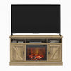 Ameriwood Home Ashton Lane Electric Fireplace TV Stand for Tvs up to 65", Rustic Oak