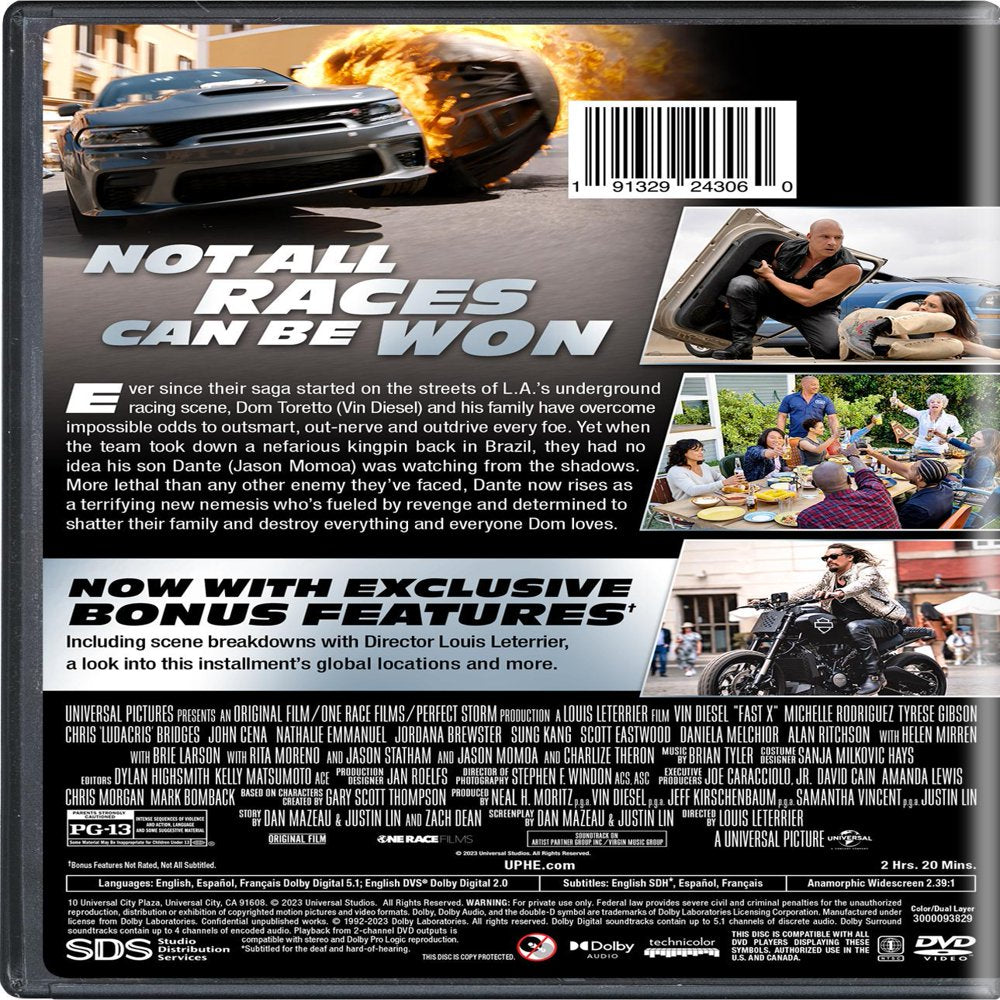 Fast X (2023) (DVD) Starring Vin Diesel