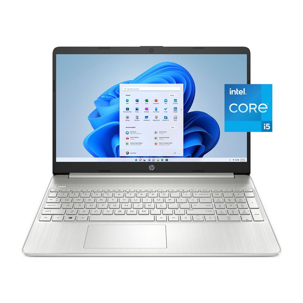 HP 15.6" FHD Laptop, Intel Core I5-1135G7, 8GB RAM, 256GB SSD, Silver, Windows 11 Home, 15-Dy2795Wm