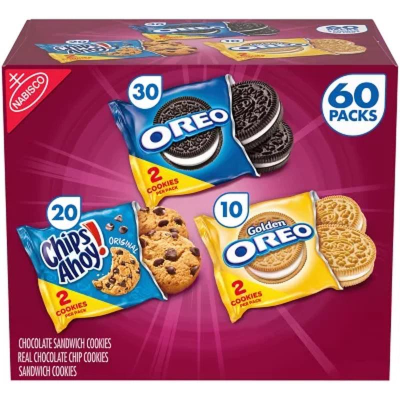 Nabisco Sweet Treats Cookie Variety Pack, OREO & CHIPS AHOY! (60 Pk.)