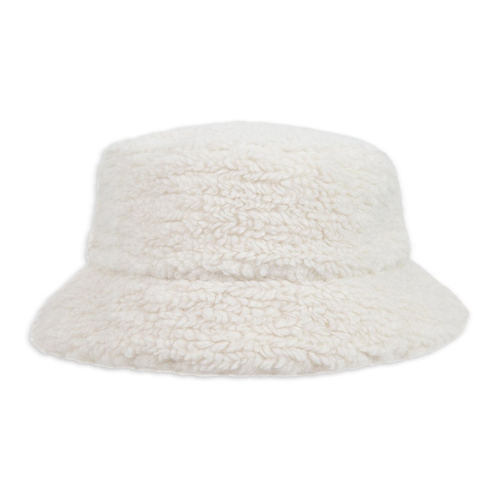 Time and Tru Teddy Sherpa Bucket Hat Cream Color One Size