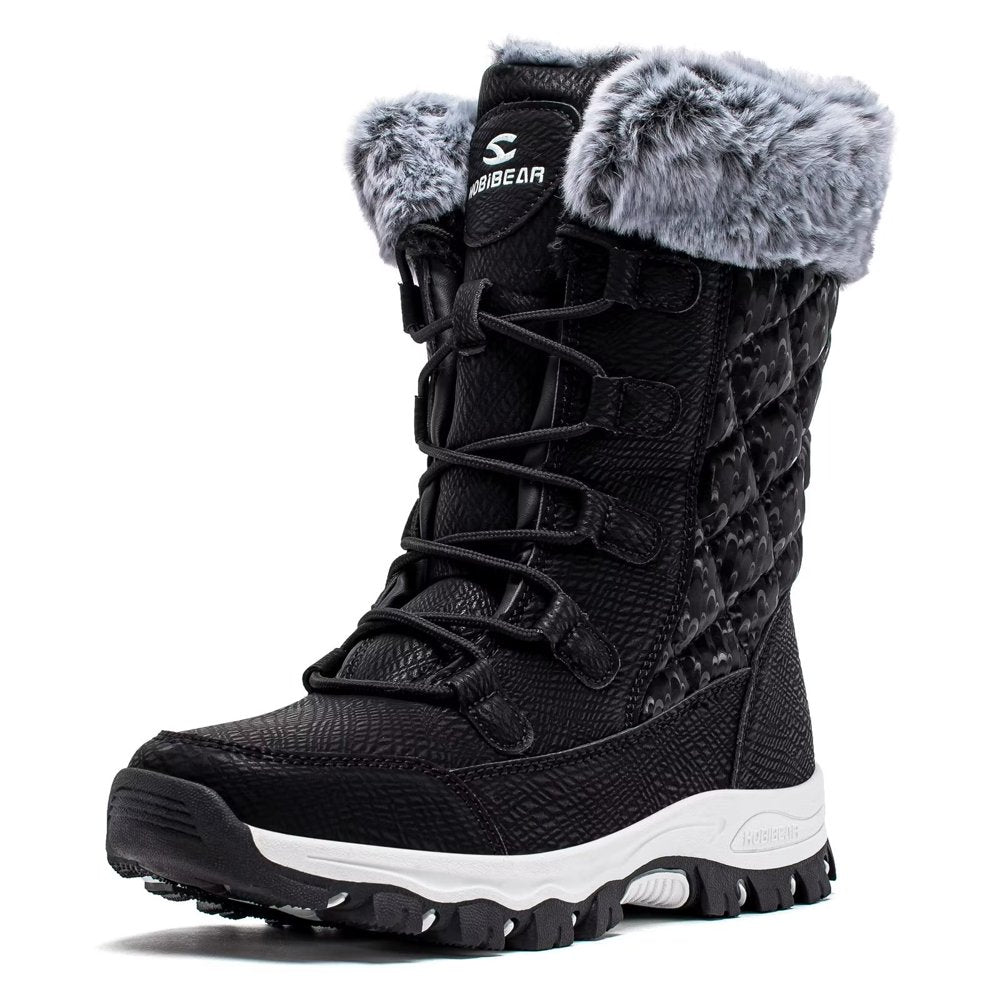 HOBIBEAR Women'S Snow Boots Anti-Slip Waterproof Warm Winter Shoes