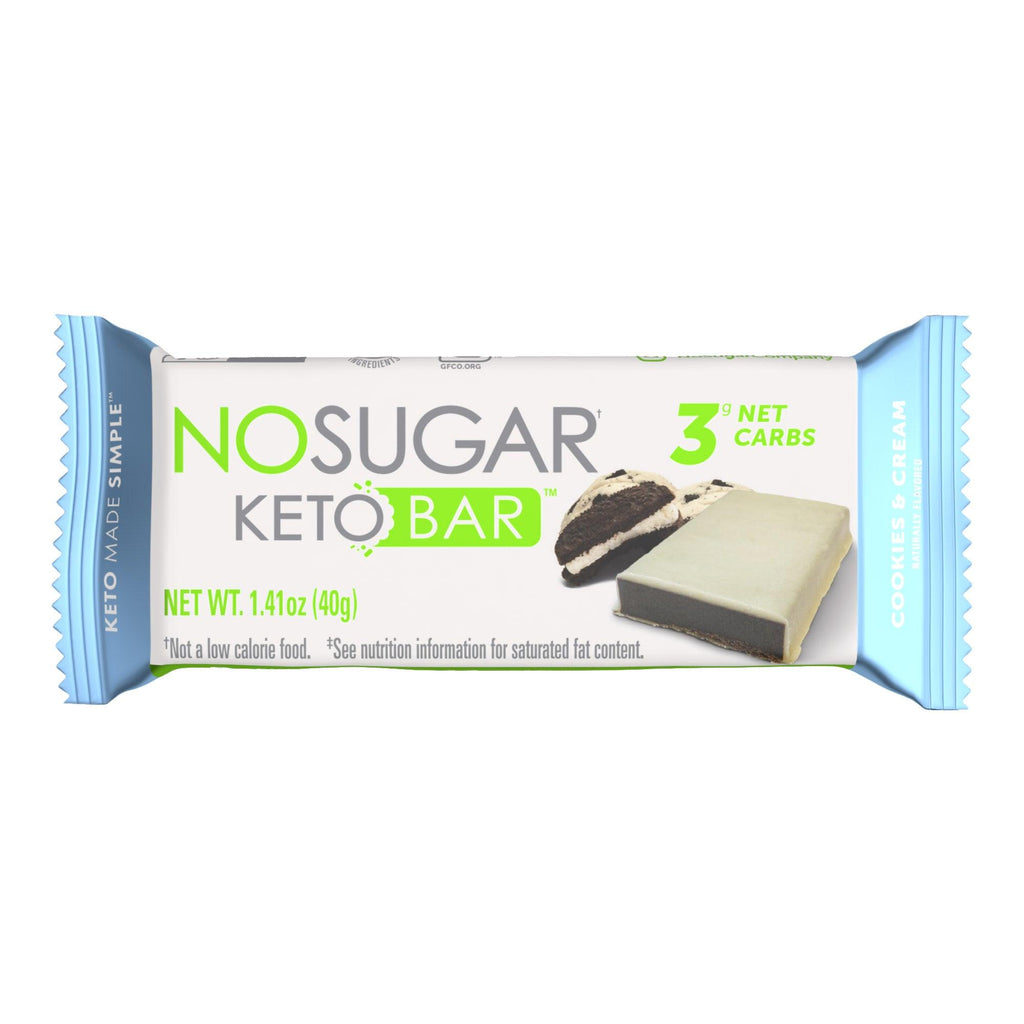 No Sugar Keto Bar (12-Count) 2-Pack Cookies & Cream