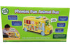 Leapfrog Phonics Fun Animal Bus Yellow Teaches Letters Animals Game Music WORKS