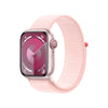 Apple Watch Series 9 GPS + Cellular 41Mm Pink Aluminum Case with Light Pink Sport Loop