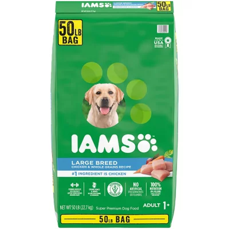 Iams Adult Proactive Health Large Breed Dry Dog Food, Chicken (50 Lbs.)