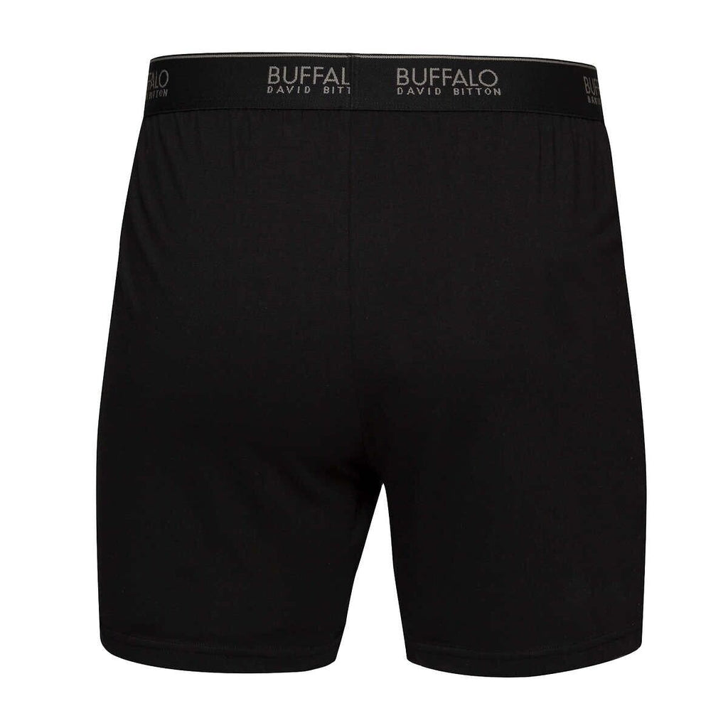 Buffalo David Bitton Men'S Knit Boxers Black or Blue 3-Pack New Free Shipping