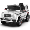 TOKTOO 24V 4WD Licensed Mercedes-Benz G63, Battery Powered Ride on Car W/ Remote, LED Light, Music Player-White