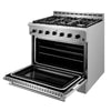 NXR 36 In. Professional Style 5.5 Cu. Ft. Freestanding Gas Range