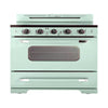 Unique Classic Retro 30" 3.9 Cu/Ft Freestanding 5-Element Electric Range with Convection Oven in Summer Mint Green