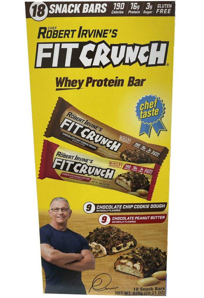 🔥 Chef Robert Irvine'S FITCRUNCH High Protein Bars Variety Pack (1.62 Oz/18 Ct)