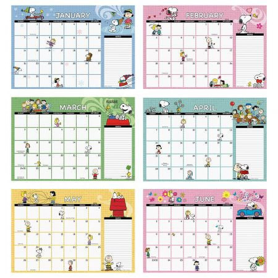 2024-2025 PEANUTS® Desk Calendar Pad, 11-Inch X 16-1/4-Inch Size, Large 24-Month Bookstore-Quality Calendars for Kitchen & Office, by Current