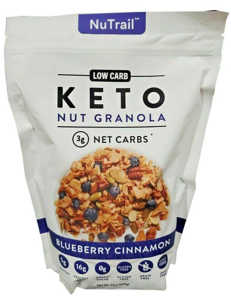 🔥 NUTRAIL KETO BLUEBERRY NUT GRANOLA HEALTHY BREAKFAST CEREAL LOW CARB SNACKS