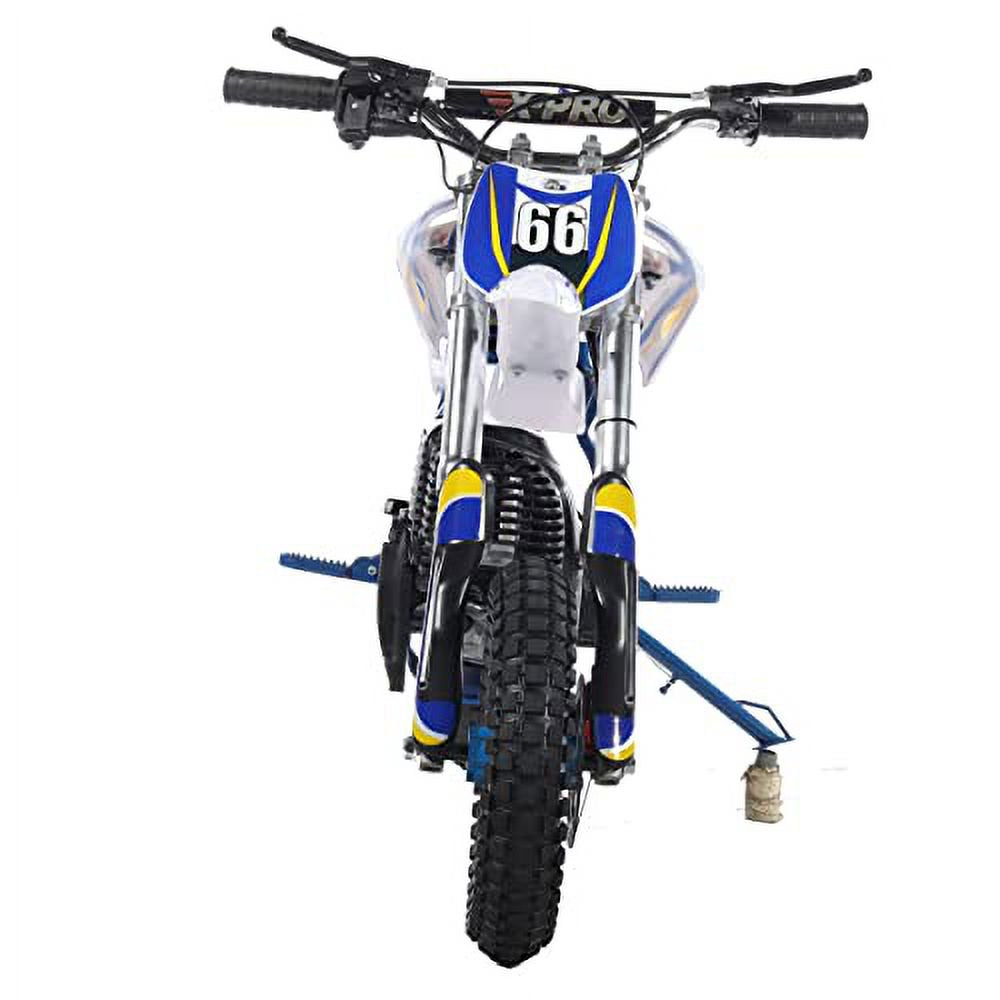 X-Pro Brand New Zephyr 4 Stroke 40Cc Gas Pit Dirt Bike, Mini Bike for Kids, Pull Start 10" Wheels