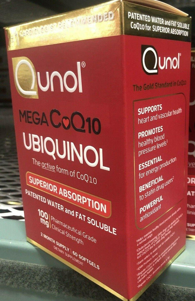 Qunol Mega COQ10 100 MG 60 SOFT GELS Superior Absorption