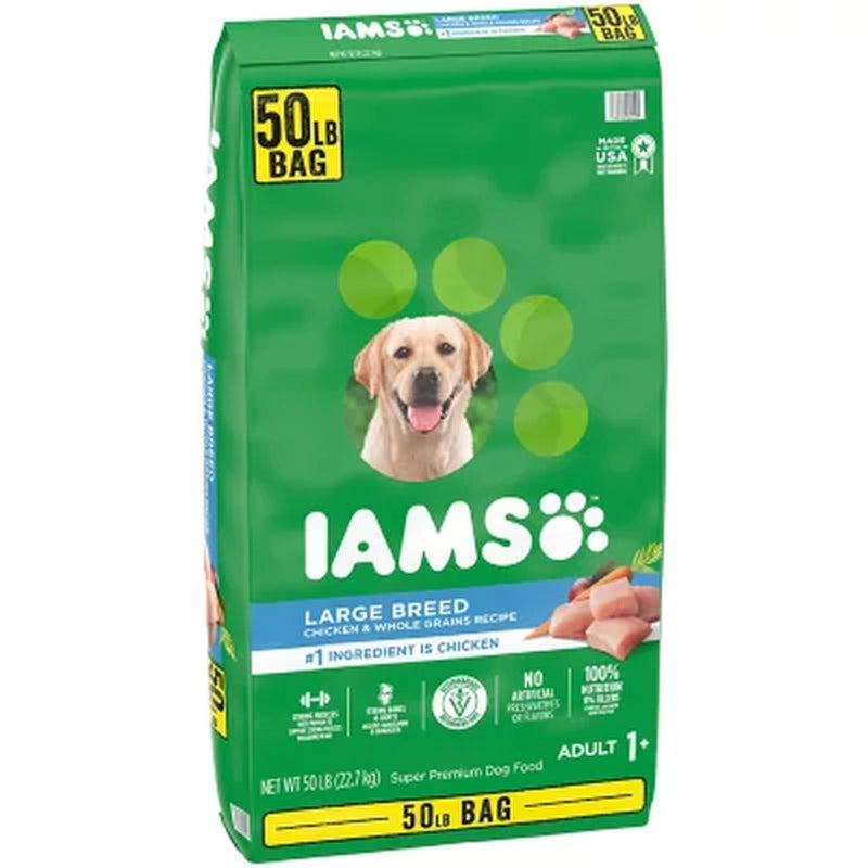 Iams Adult Proactive Health Large Breed Dry Dog Food, Chicken (50 Lbs.)