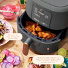 Beautiful 6 Qt Air Fryer with Turbocrisp Technology and Touch-Activated Display, Oyster Grey by Drew Barrymore