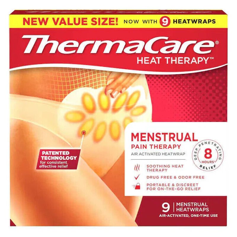 Thermacare Menstrual Pain Therapy, 9 Heatwraps